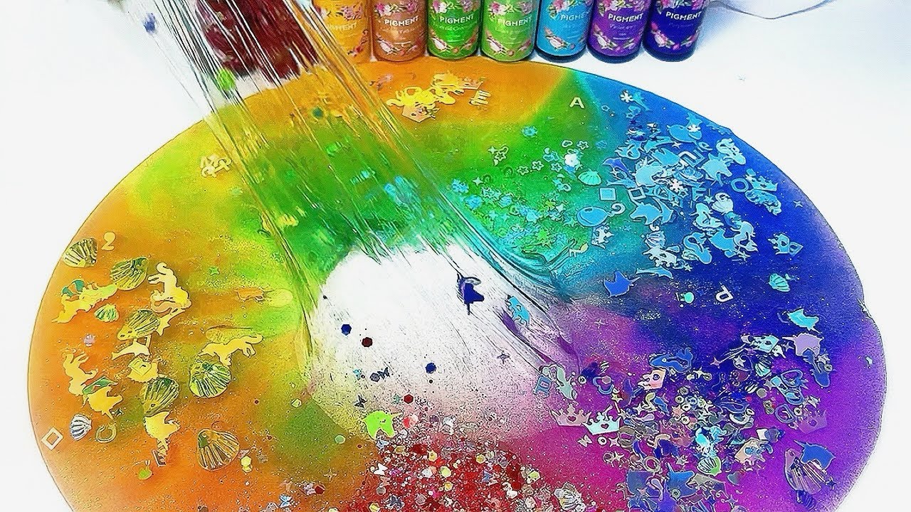 Satisfying Slime ASMR | Making Rainbow Slime