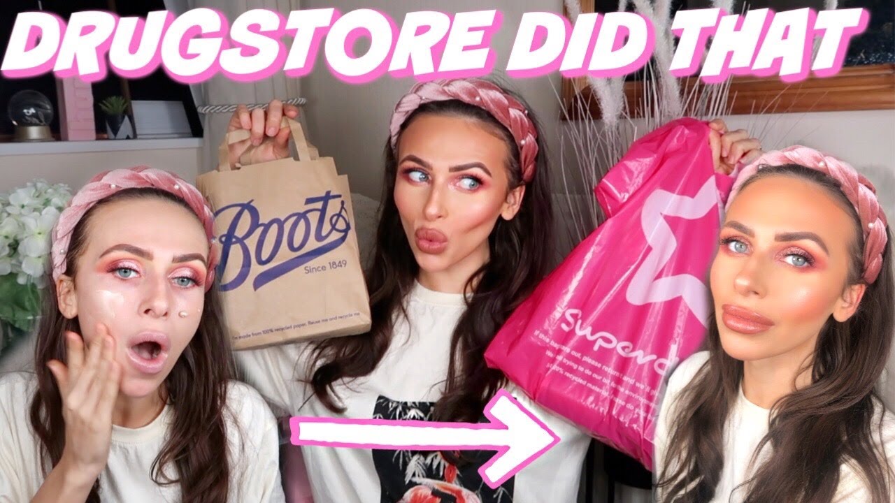 FULL FACE of AFFORDABLE DRUGSTORE makeup TESTED!! NEW IN MAKEUP 2020