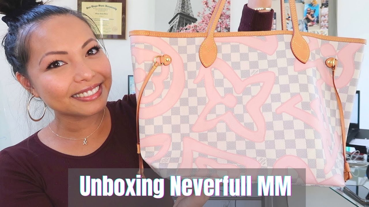 Unboxing- Louis Vuitton Neverfull MM - Limited Edition Tahitienne Print 💕💕 #Neverfull #LouisVuitton