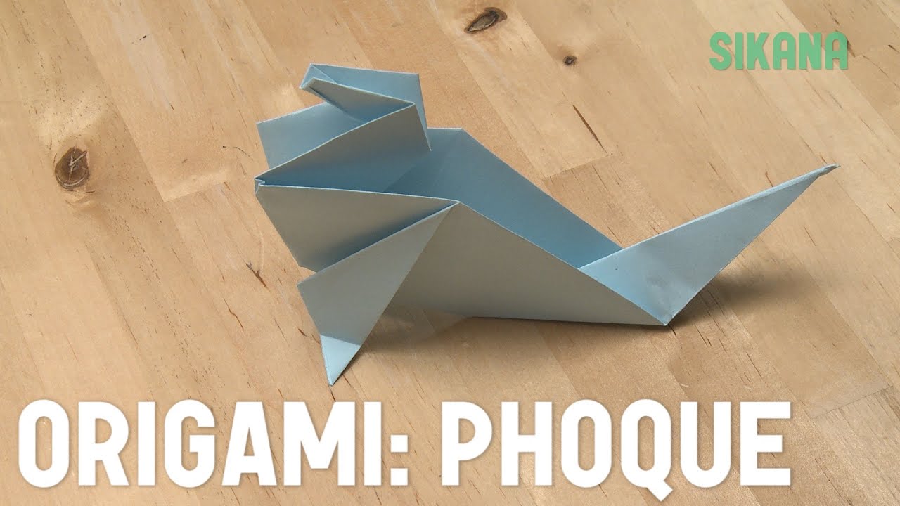 Origami : Un Phoque En Papier Facile