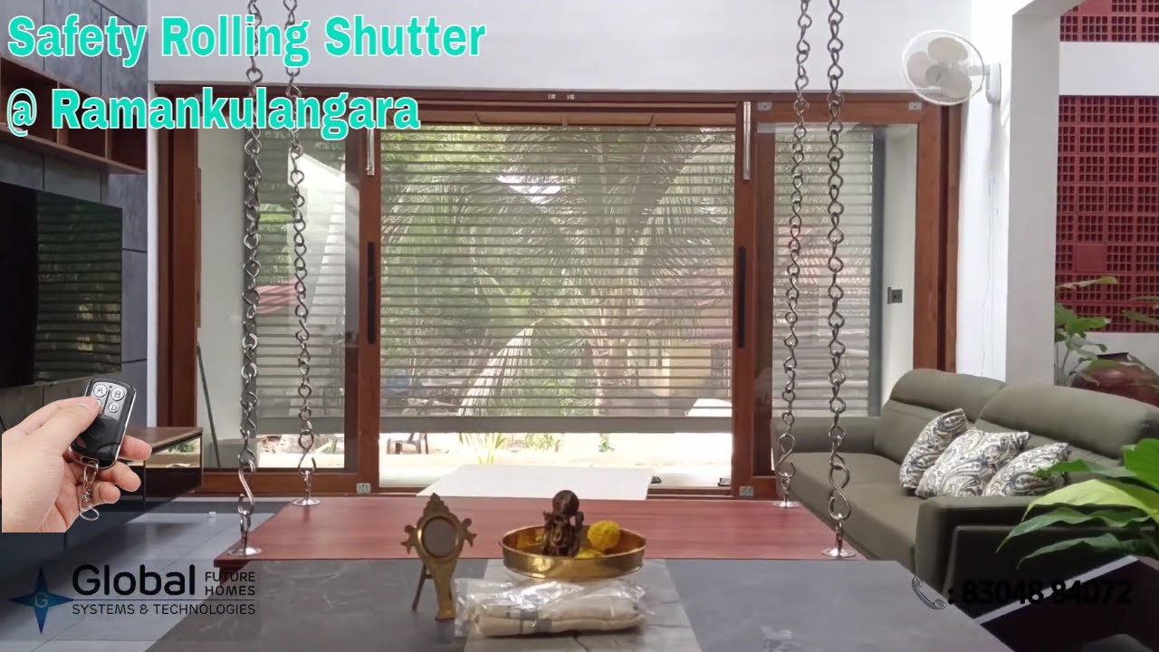 Automatic Safety Rolling Shutter installed at Ramankulangara, Kollam | Shutter Automation 8304884074