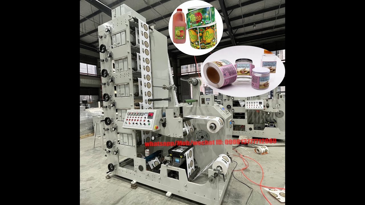 UV Flexo Roll to Roll Sticker Label Printing Machine,Self-adhesive Trademark Sticker Label Printer