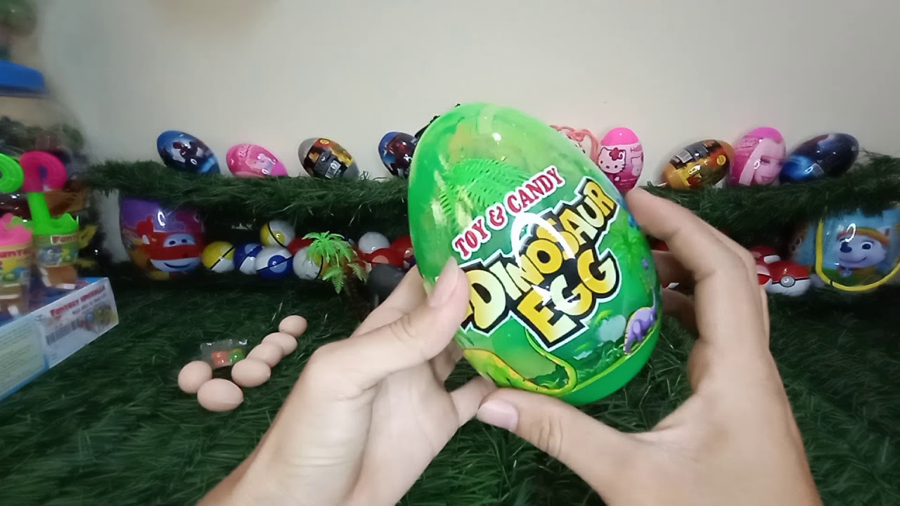 B&oacute;c trứng khung long 3d