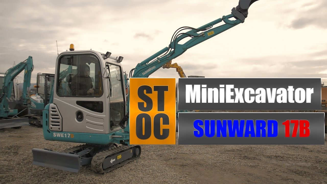 SUNWARD 17B Miniexcavator   Video Detalii Tehnice si Specificatii