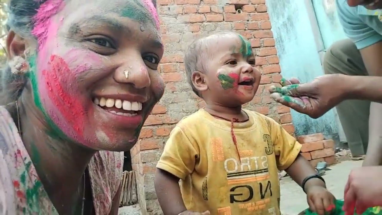 Or Aaj Holi hai guys | village holi | village vlog | Chanda vlog 