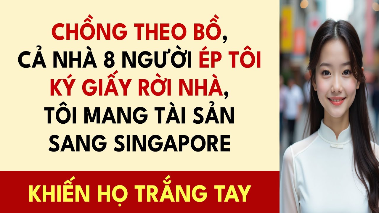 Chồng Theo Bồ, Cả Nhà 8 Người Ép Tôi Ký Giấy Rời Nhà, Tôi Mang Tài Sản Sang Singapore Khiến Họ...