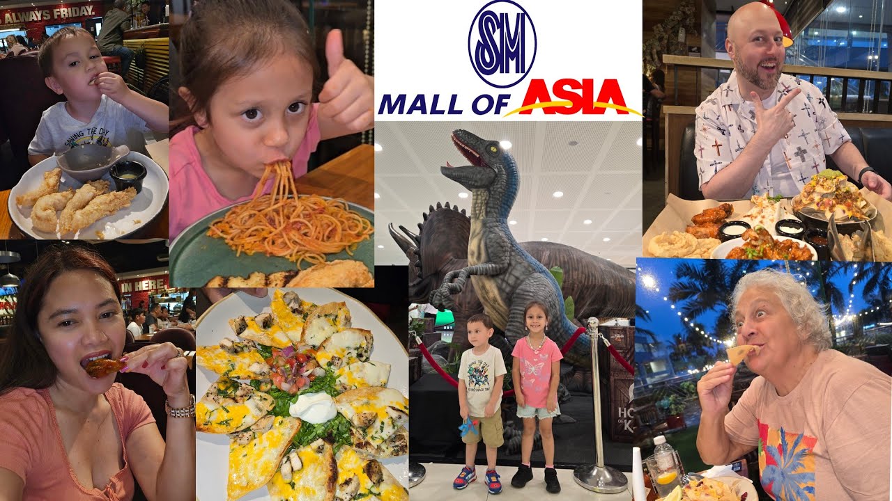 Выставка динозавров и семейный гастрономический поход | Mall Of Asia 🇵🇭