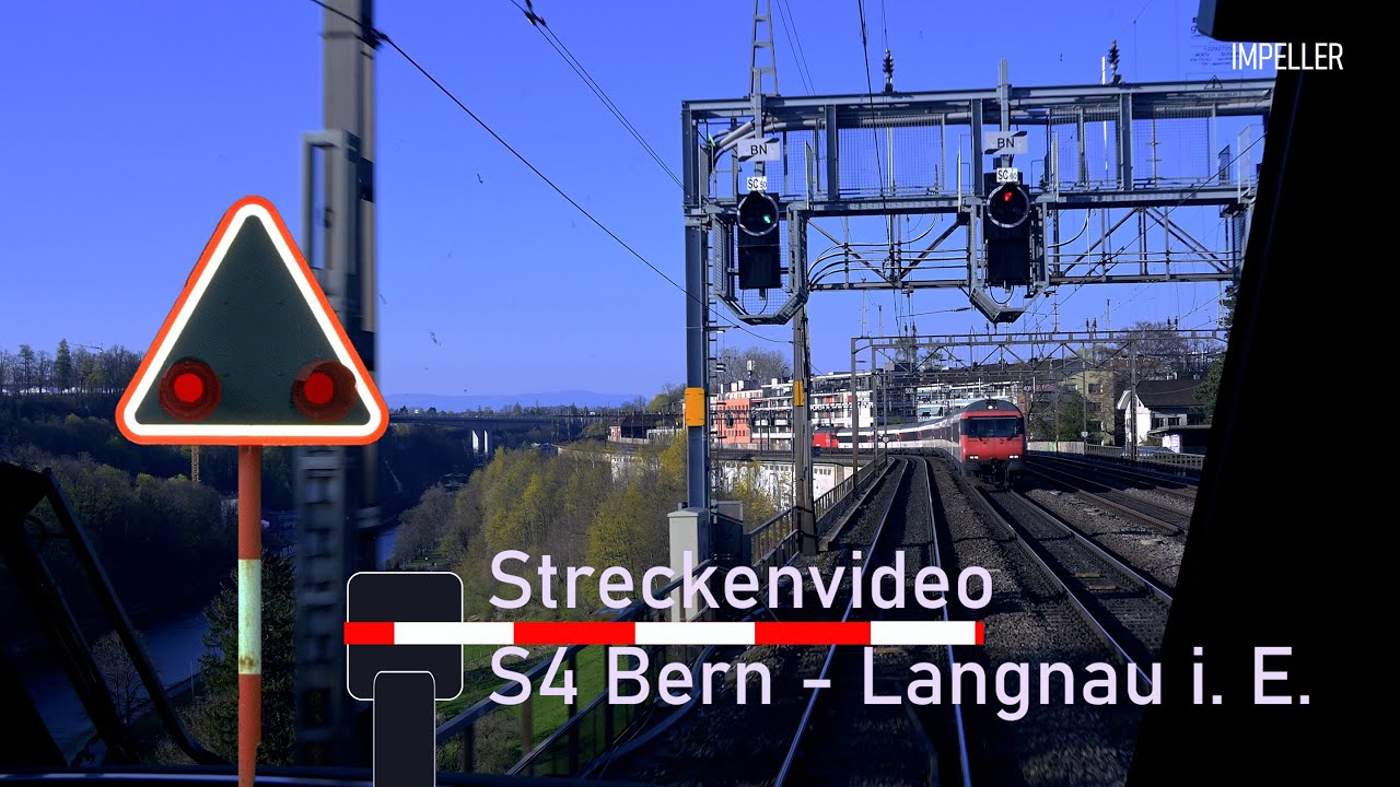 Cab ride / Führerstandsmitfahrt S4 Bern - Burgdorf - Langnau i. E.