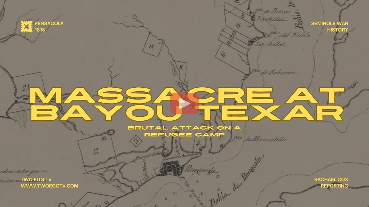 Massacre at Bayou Texar - Pensacola, Florida  #floridahistory #alabamahistory #nativeamerican