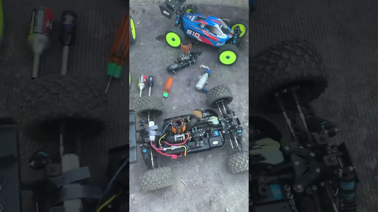 Traxxas Revo THS pipe Losi 810 Losi Ten-T Nitro power RC’s getting them ready