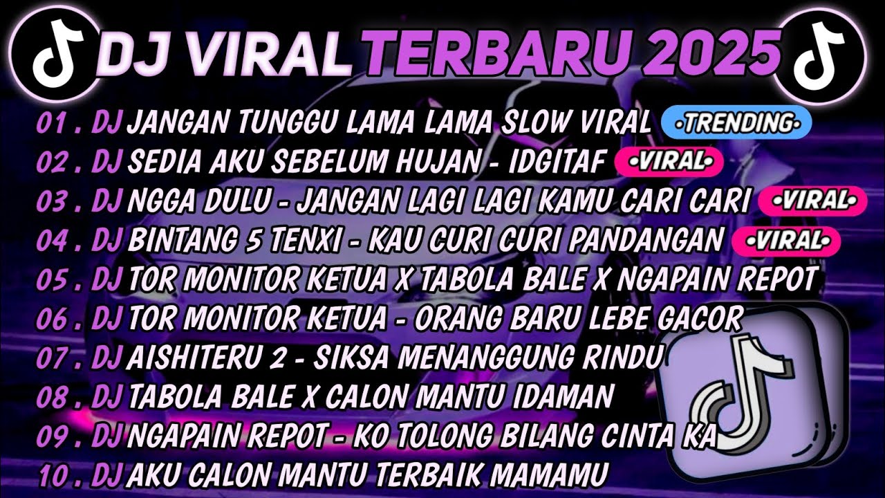 DJ TIKTOK TERBARU 2025🎵DJ JANGAN TUNGGU LAMA LAMA🎵DJ SEDIA AKU SEBELUM HUJAN - IDGITAF