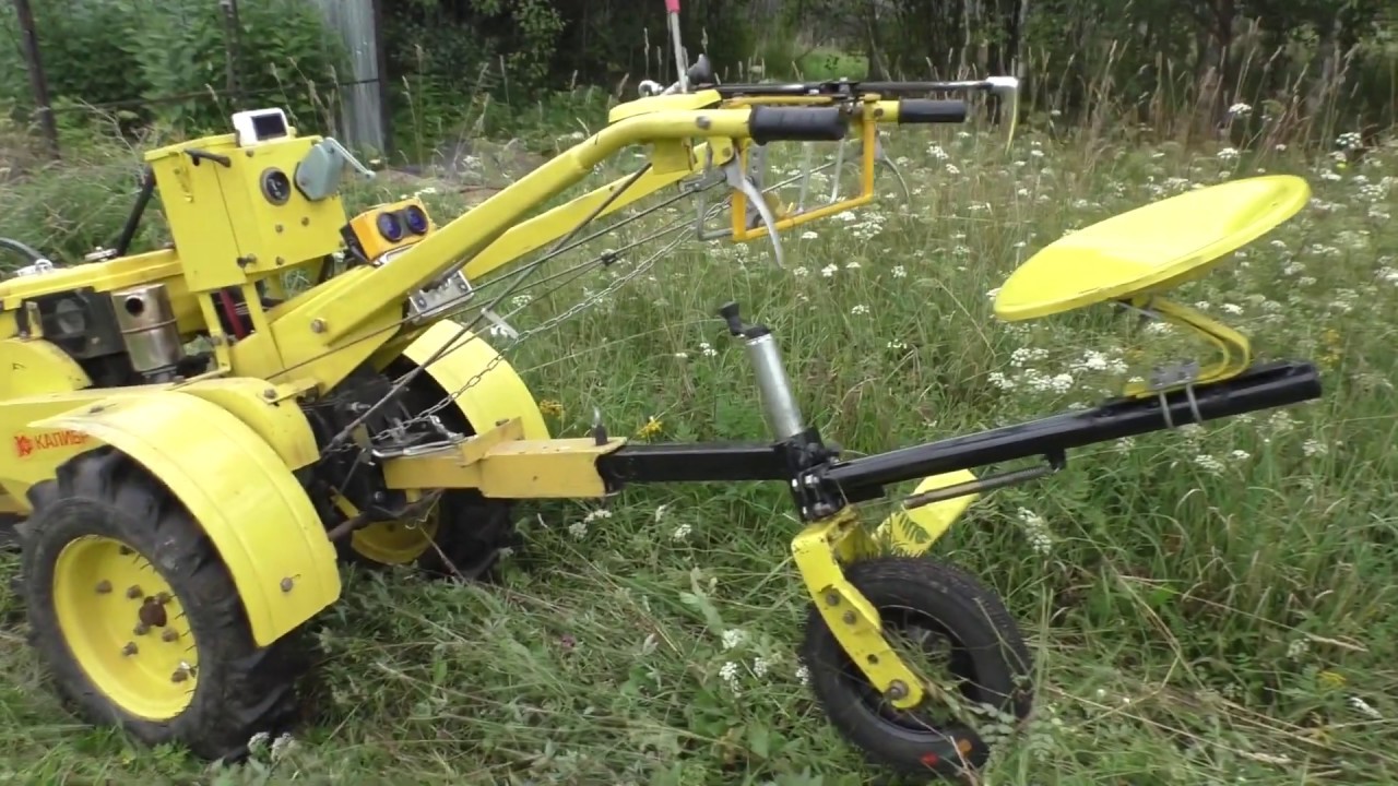 Переделанное сиденье на мотоблок