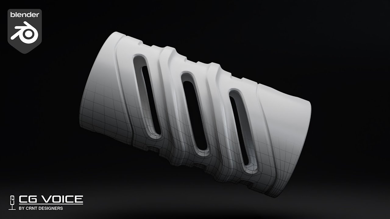 How to make boolean details on cylindrical object _ blender subdivision surface modeling