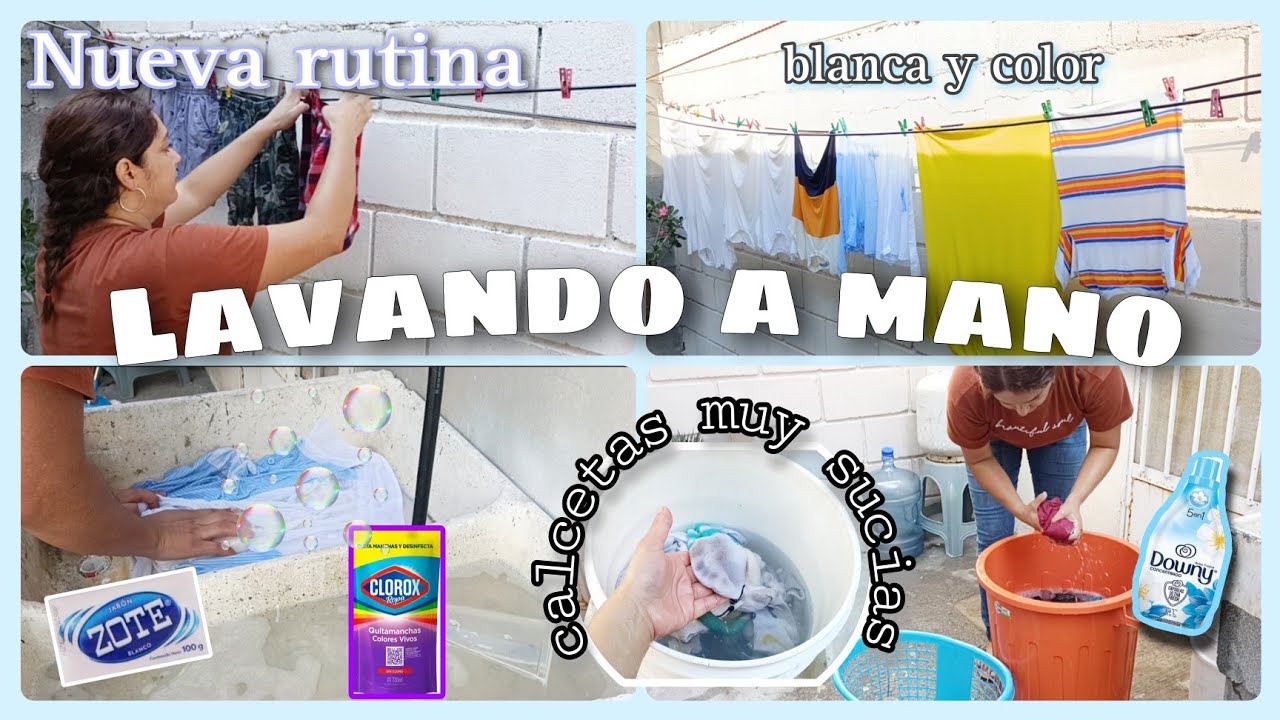 LAVANDO A MANO 🫧🧼 Ropa blanca 🧦👕 Productos económicos 🫧