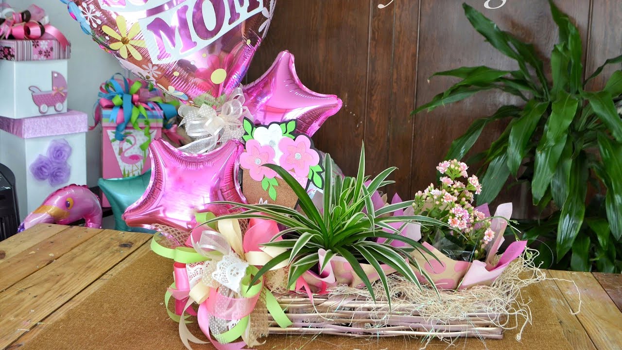 Detalle con plantas para festejar a Mamá, fácil y sencillo
