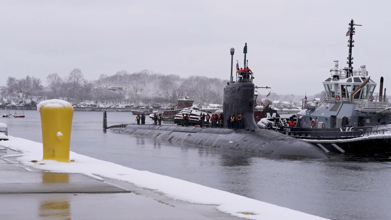 Virginia Class Submarine USS New Mexico (SSN 779) arrives at PNSY