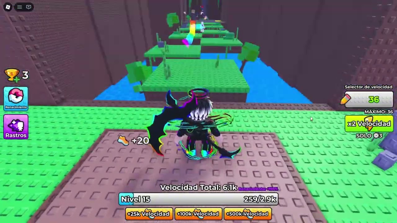 Simulador de velocidad en Roblox