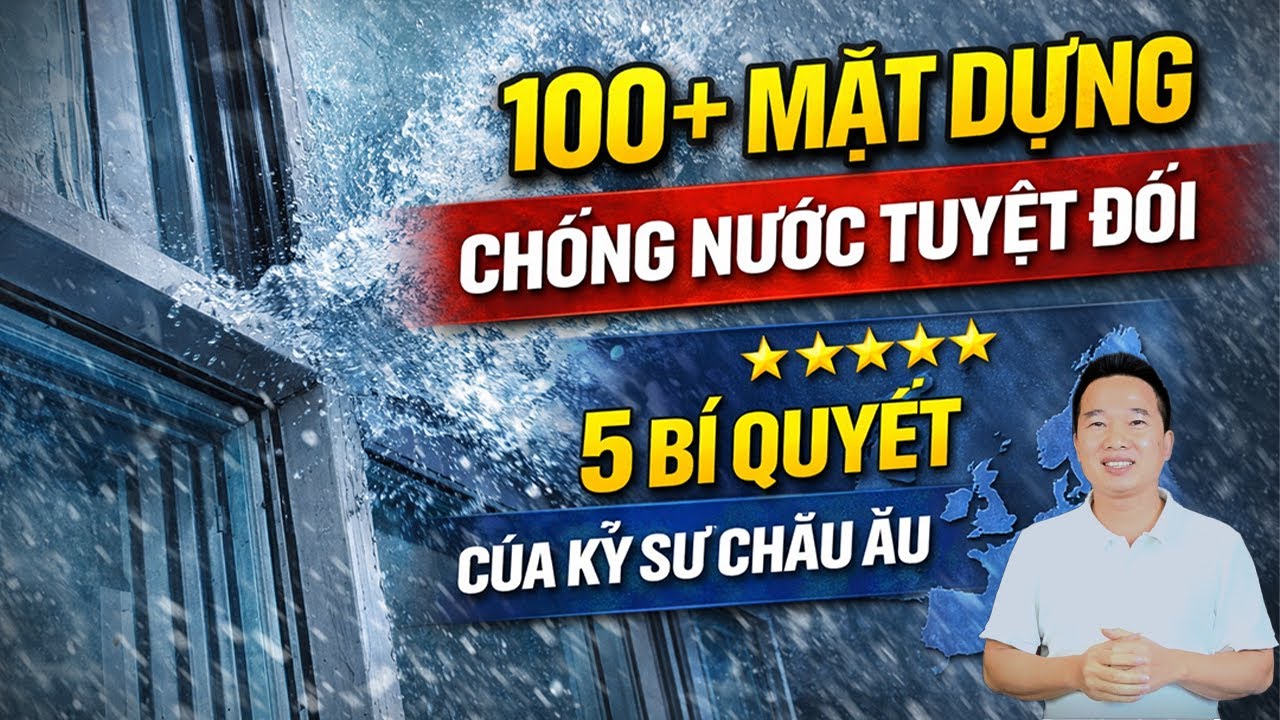 Mặt dựng chống nước chuẩn Âu – Chủ nhà yên tâm ngủ ngon nhờ 5 bí quyết TKC