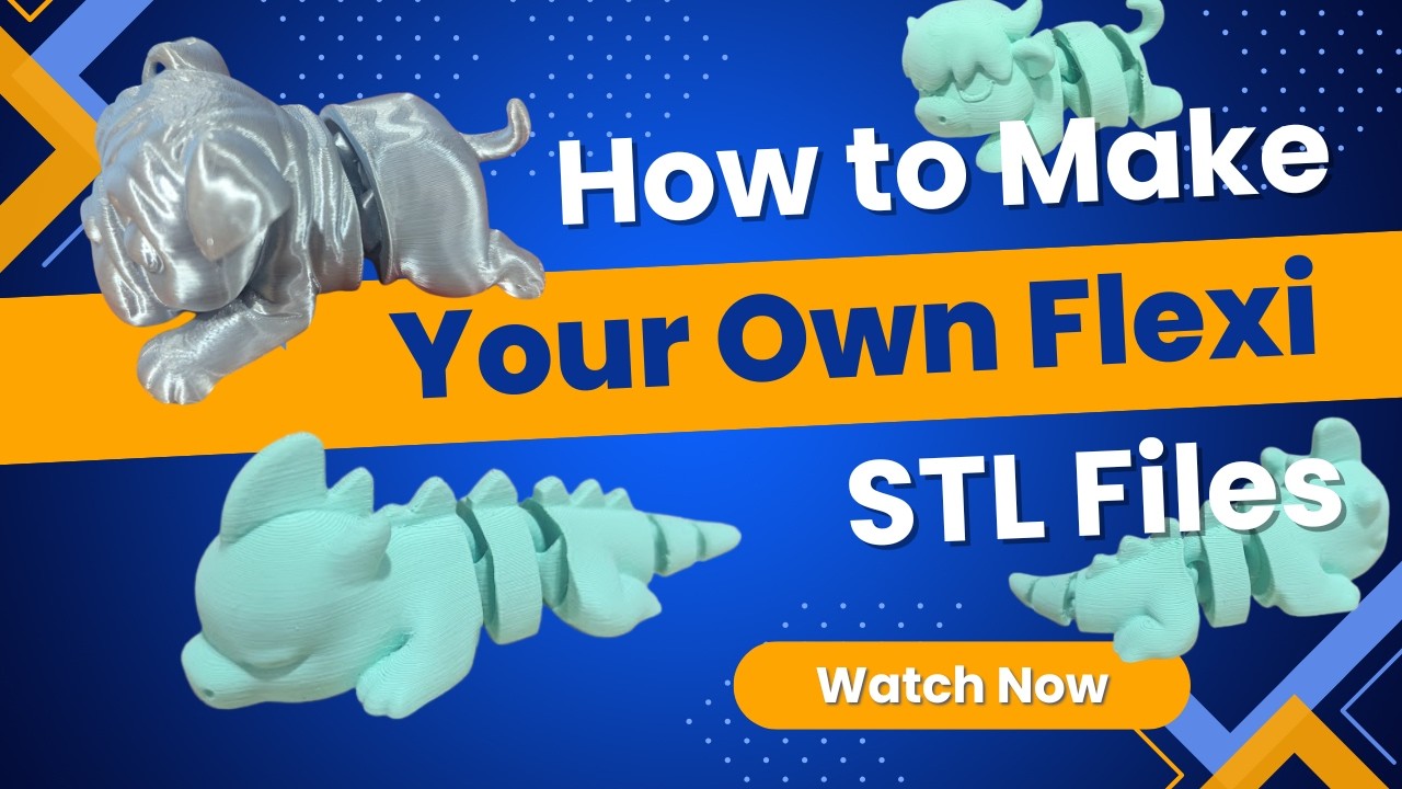 Как создать собственные файлы FlexiSTL (бесплатное руководство по FlexiMaker с использованием Ble...