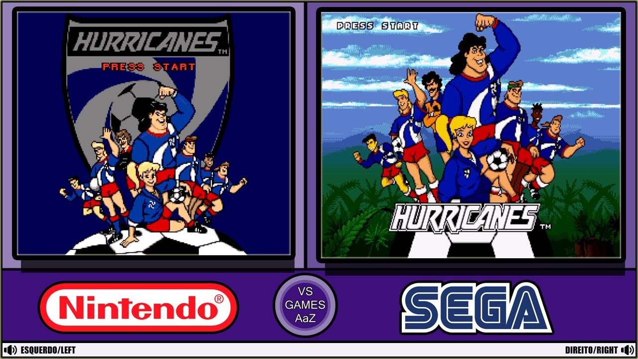 Hurricanes (Super Nintendo VS Sega Genesis)side by side comparison
