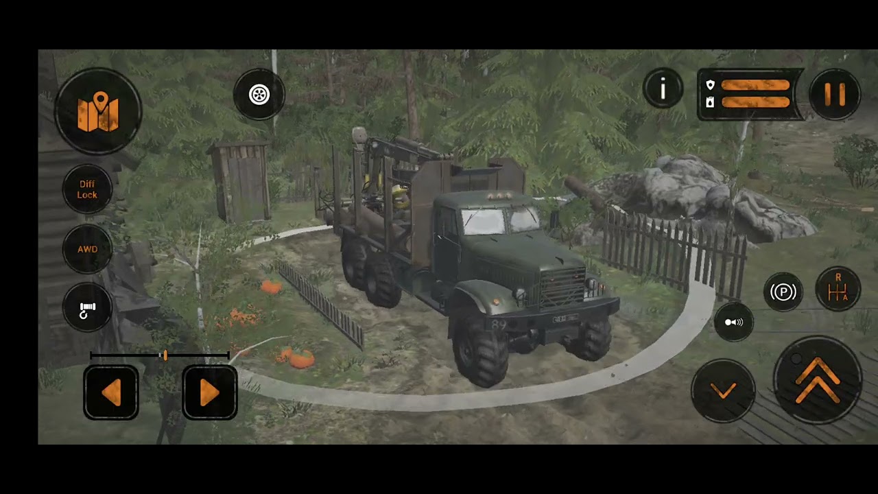 Ujian Kesabaran! Muat Kayu ke Truk di MudRunner | Realistic Offroad