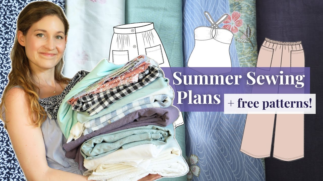 Sewing My Summer Wardrobe (& Free Patterns!)☀️| Linen Pants, Swingy Skirts, & Swimsuits 👙🌊 | 2025