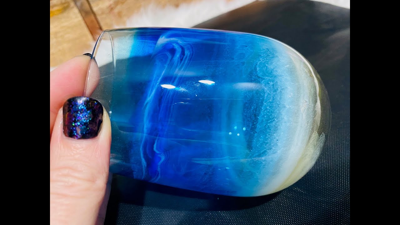 DIY Stained Glass Beach Scene Tumbler