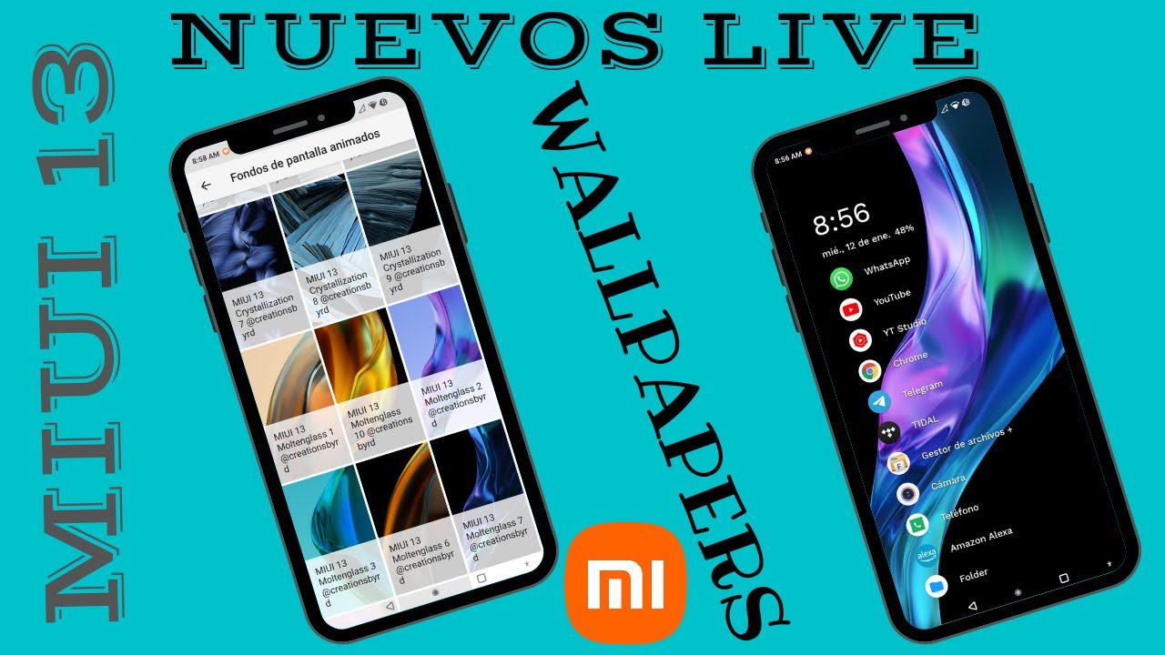 Live Wallpapers para tu Smartphone Xiaomi Miui 12 y 13 | Super Wallpapers Xiaomi 2022