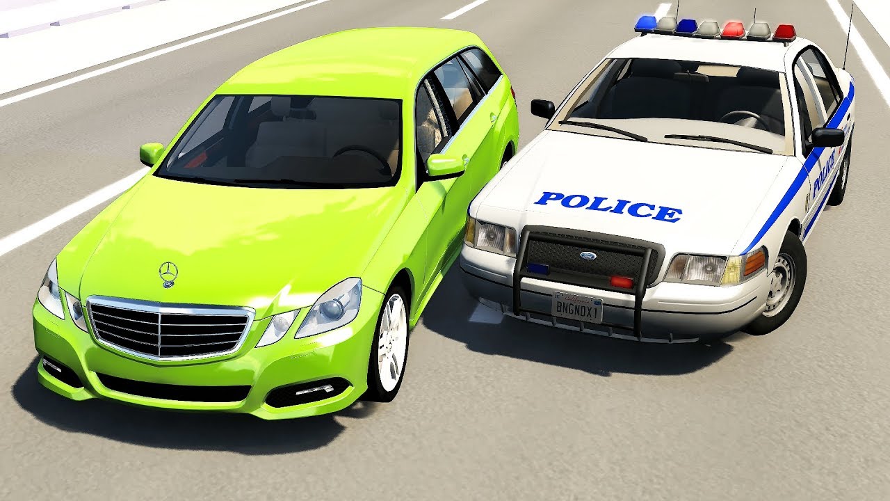 Realistic Police Chases #13 - BeamNG drive