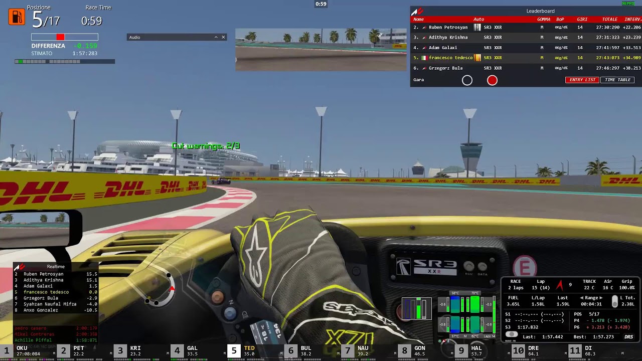 LFM#Radical Cup#Yas Marina#split 1