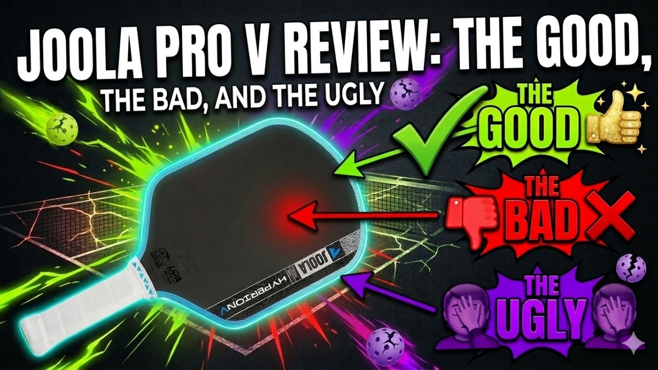JOOLA Pro V Pickleball Paddle Review: The Good, The Bad, & The Ugly! Should You Buy The Joola Pro 5?