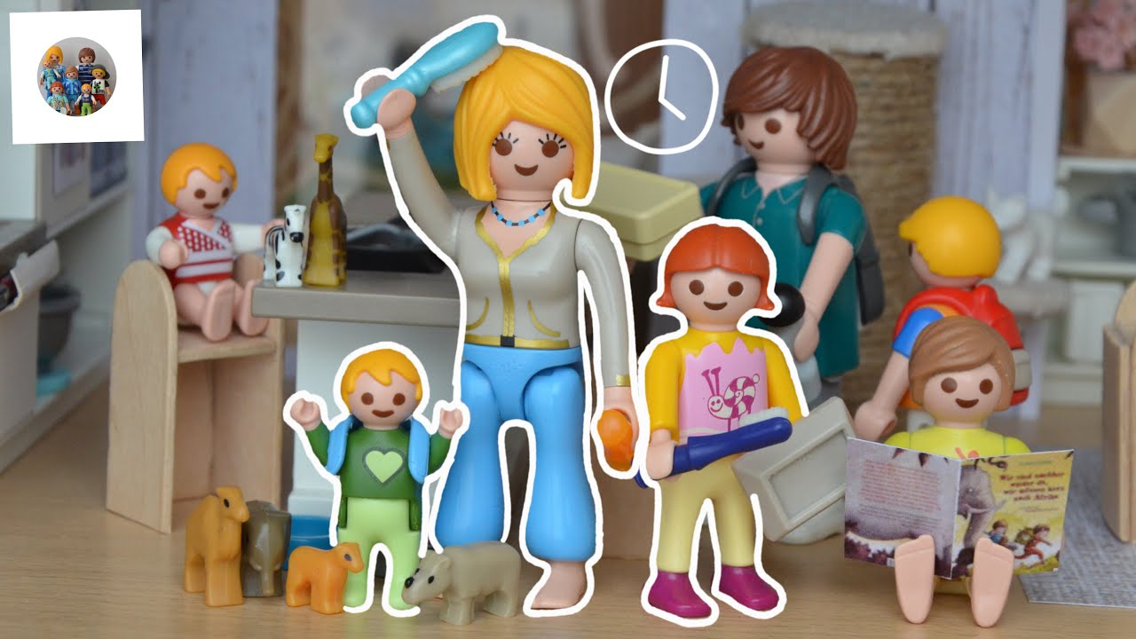 Unsere Morgenroutine 🚿🍞// Familiengeschichte// Playmobil Film deutsch