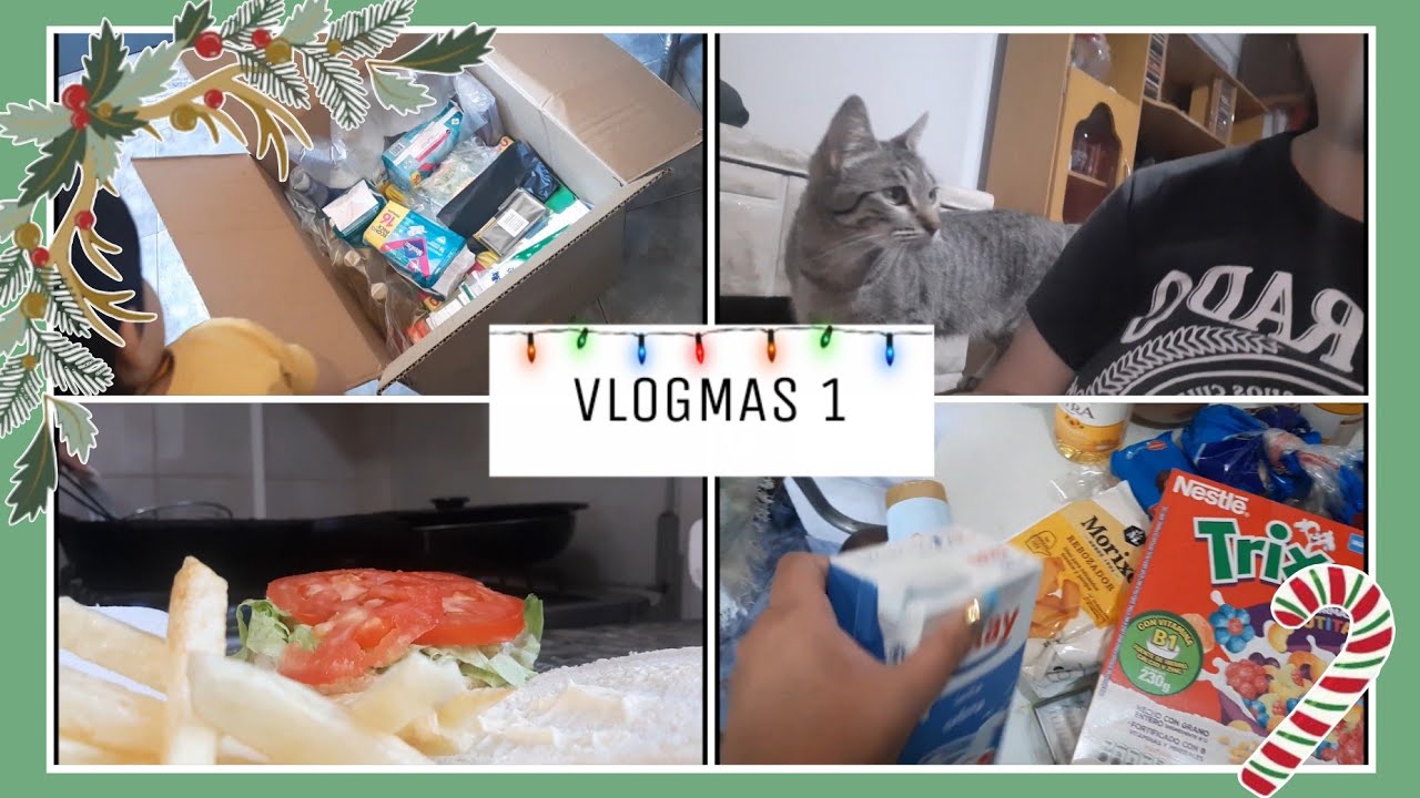 VLOGMAS #1🎄 - Caja de Mercado Libre, Rutina Diaria En casa \  Unboxing, Clean And Cook With Me...
