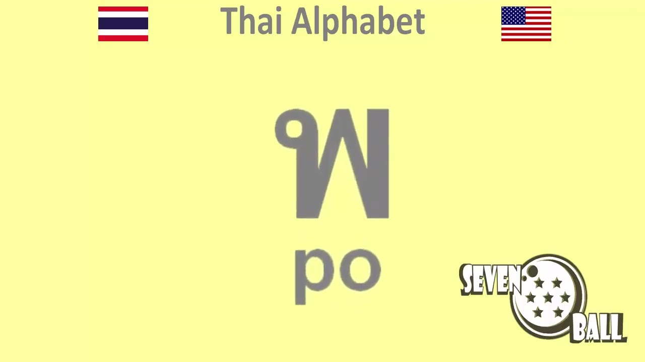 thai alphabet pronunciation - learn thai alphabet