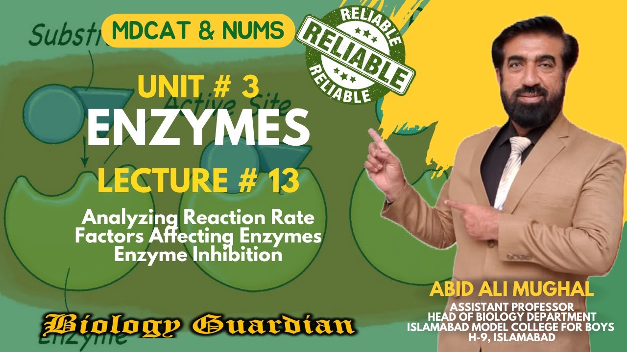 Lecture 13 MDCAT 2022 Biology Preparation Series (Enzyme Part-2) PMC/NUMS | Urdu/Hindi | NEET