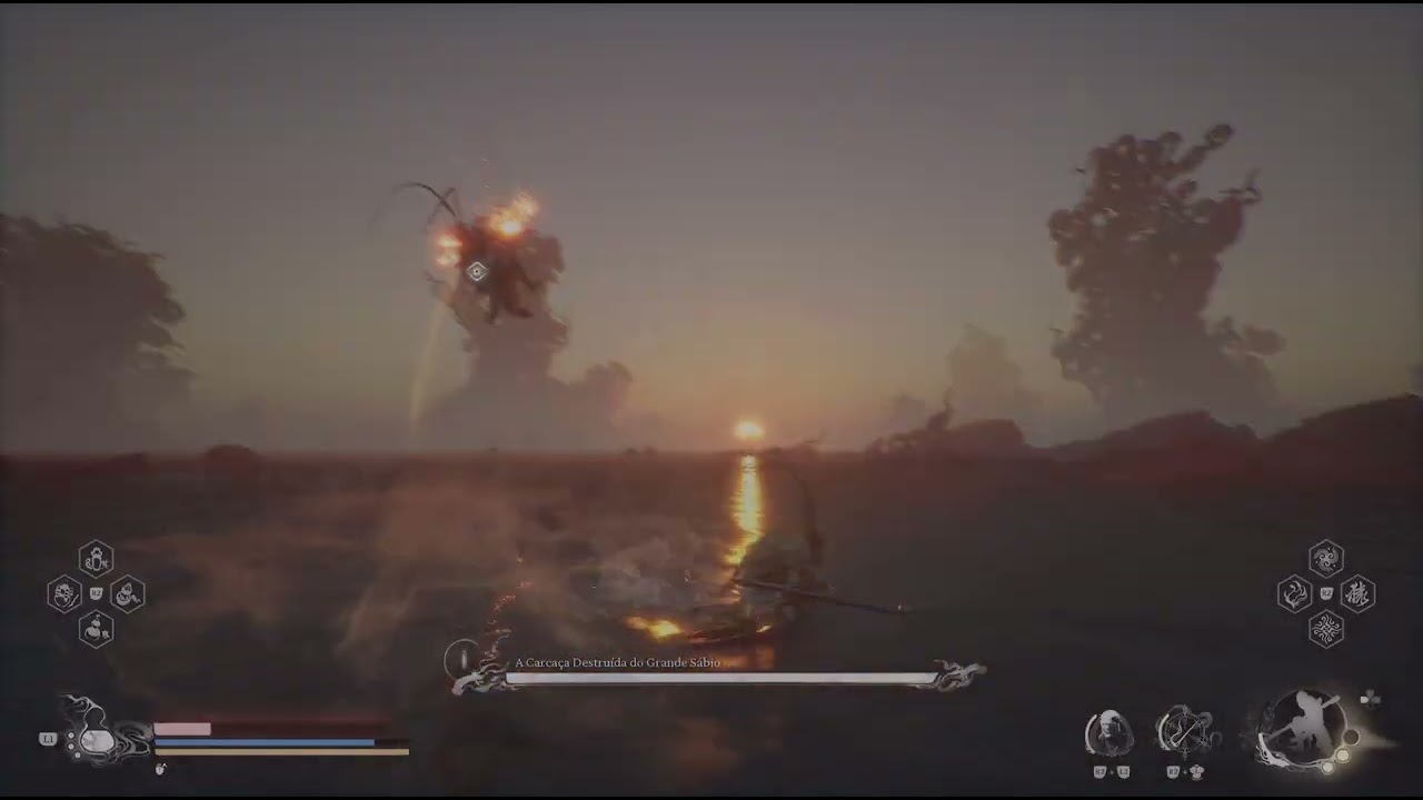Black Myth: Wukong - Combate contra A Carcaça Destruida Do Grande Sábio
