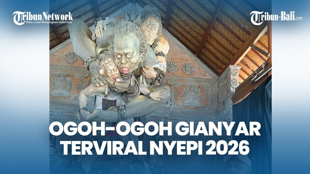 Ogoh-ogoh Tugu Mayang Karya ST Pandawa Tarukan Ubud Curi Perhatian Bali pada Nyepi 2026
