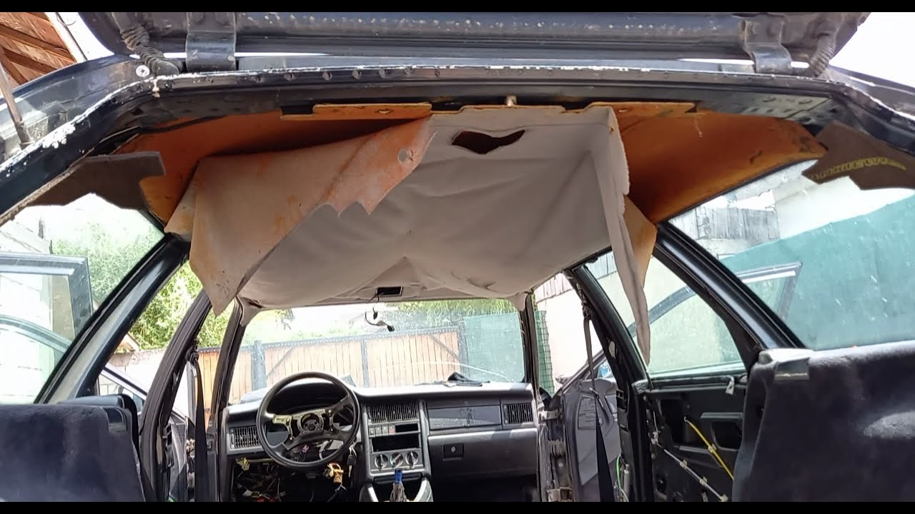 Cum se demonteaza PLAFONUL Audi 80-B4 avant.