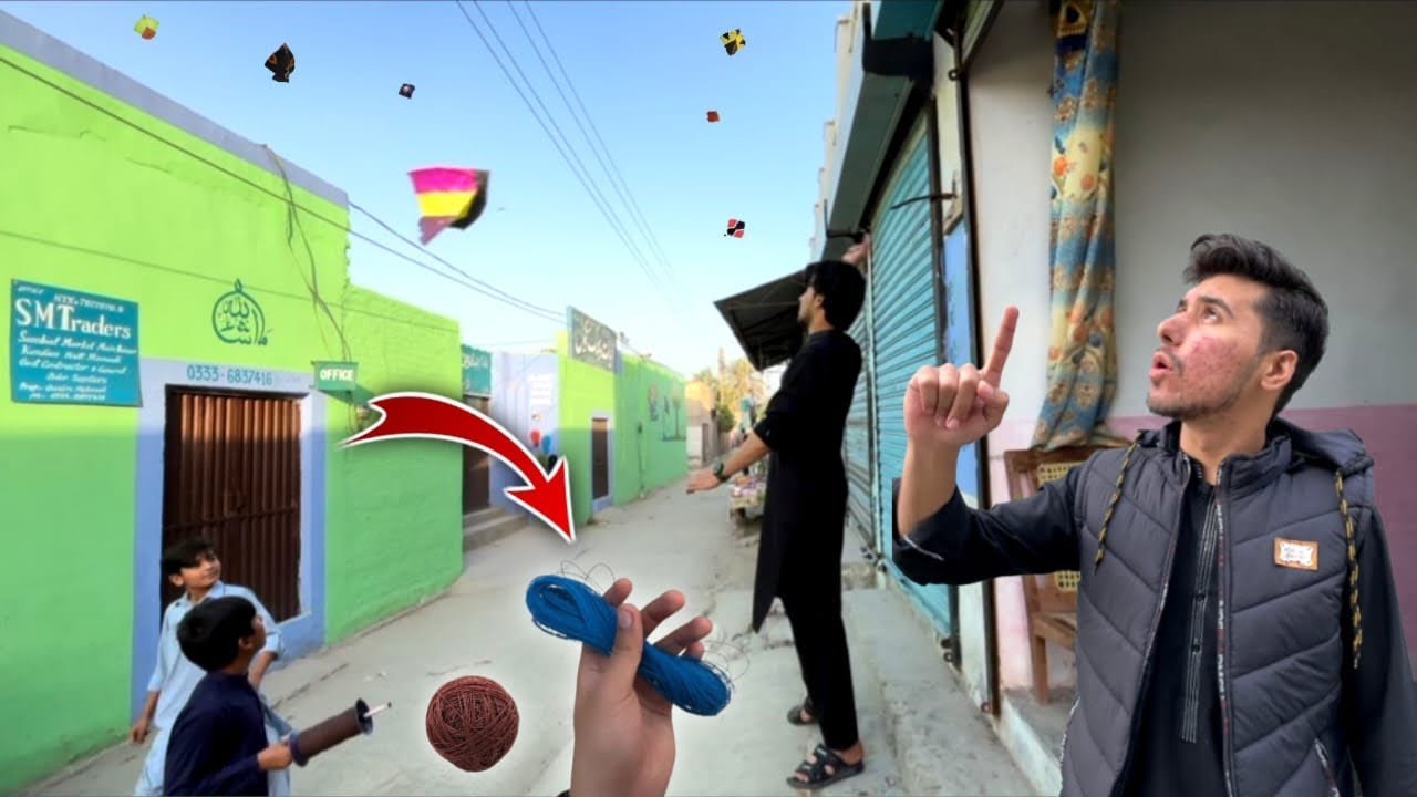 Street Kite flying😍 || Home made kite flying🪁 || Kite looting and caughting screens😱 || I boo scenes