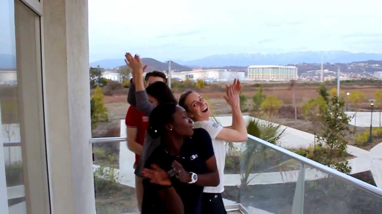 Happy by the Olympic Coastal Village Ice Skaters and Friends