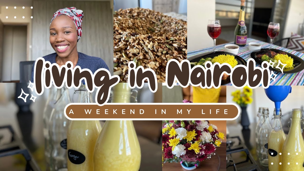 🌿 A Slow Weekend in Nairobi | Cooking, Cleaning, Juicing, Grocery Shopping & Hanging Plants