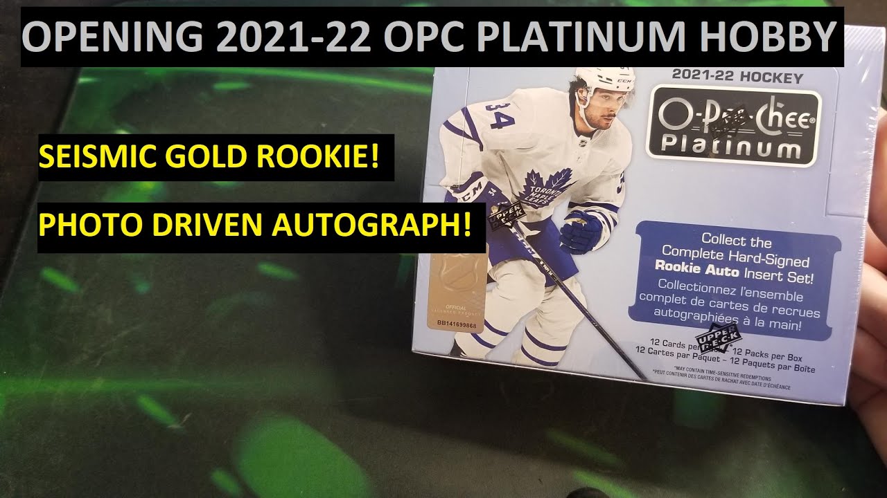Seismic Gold Rookie and Photo Driven Auto! Opening 2021-22 OPC Platinum Hobby Box