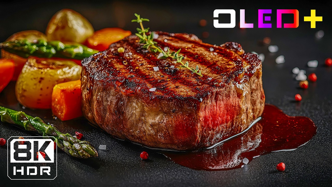 OLED TEST – Premium Food Aesthetics in 8K HDR | Dolby Vision™
