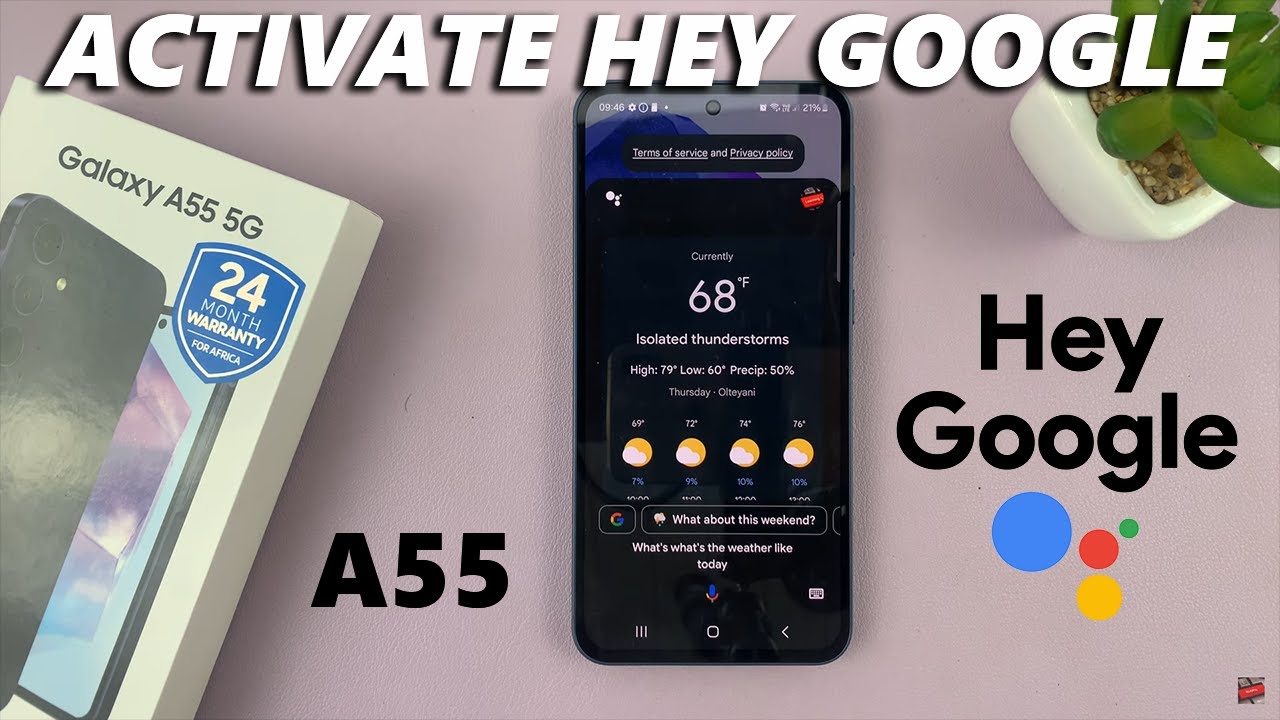 How To Activate Google Assistant 'Hey Google' On Samsung Galaxy A55 5G
