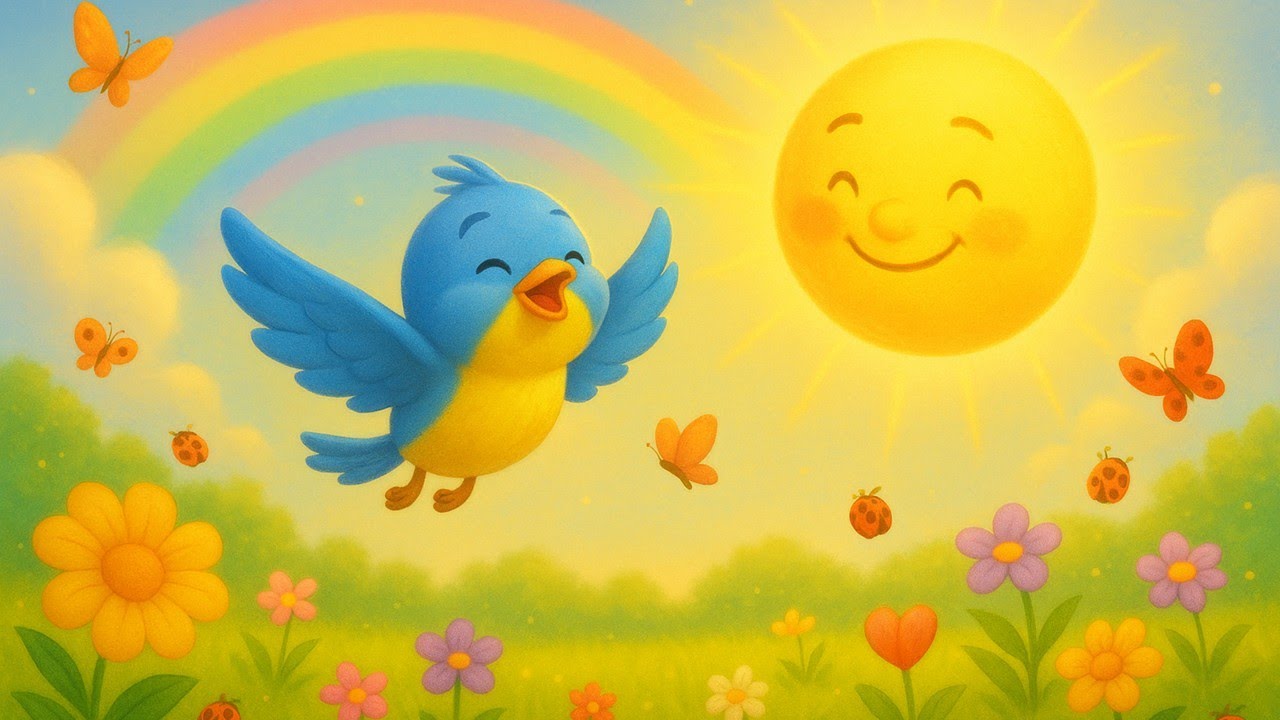 O Passarinho e o Sol ☀️🐦 | Canção Infantil Cristã de Fé e Gratidão