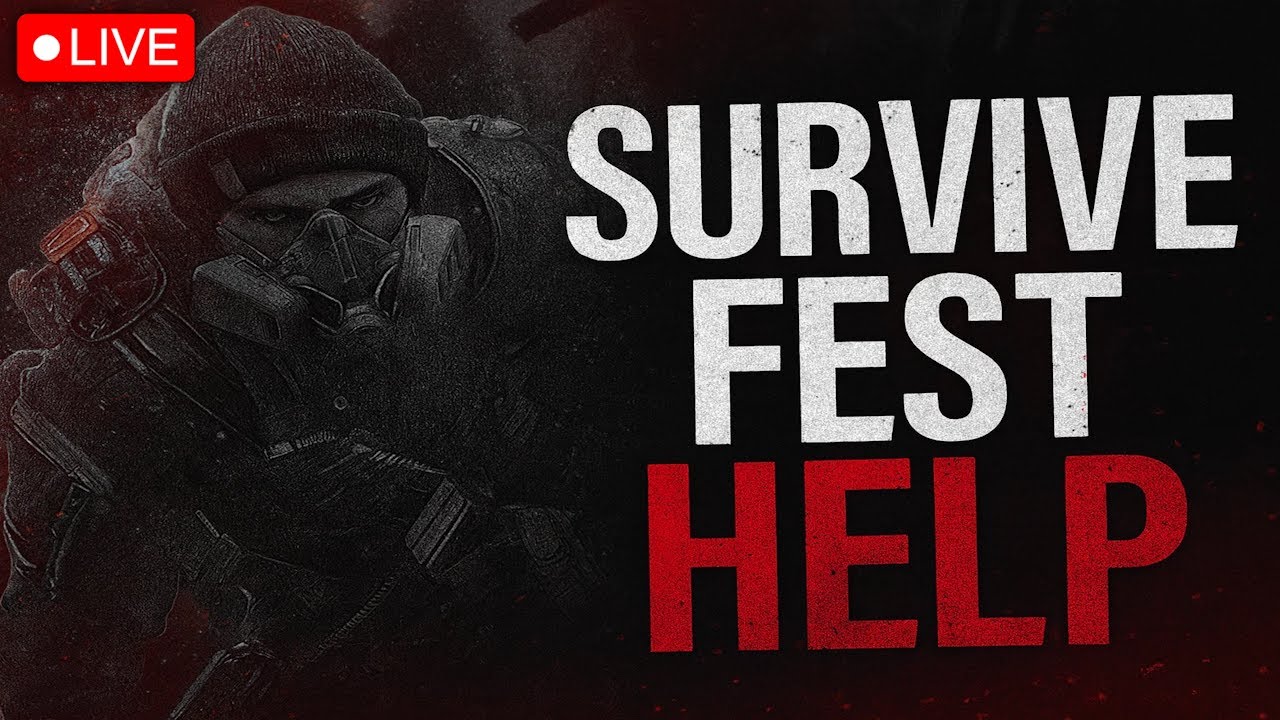 🔴 LIVE &ndash; SURVIVE FEST HELP ALL WEEK! | The Division (THE DIVISION GOLD EDITION GIVEAWAY!)