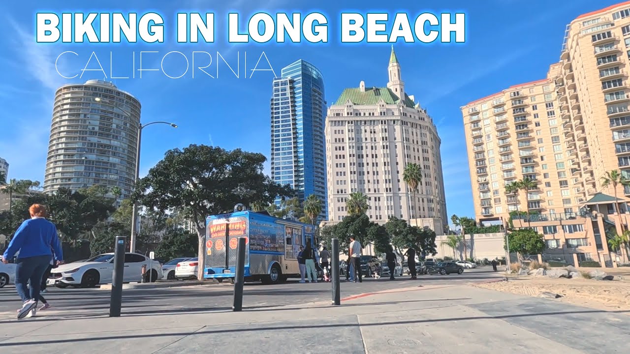 Biking in Long Beach California. Explora Los Angeles #exploralosangeles #bikingtour4k #bikinglife