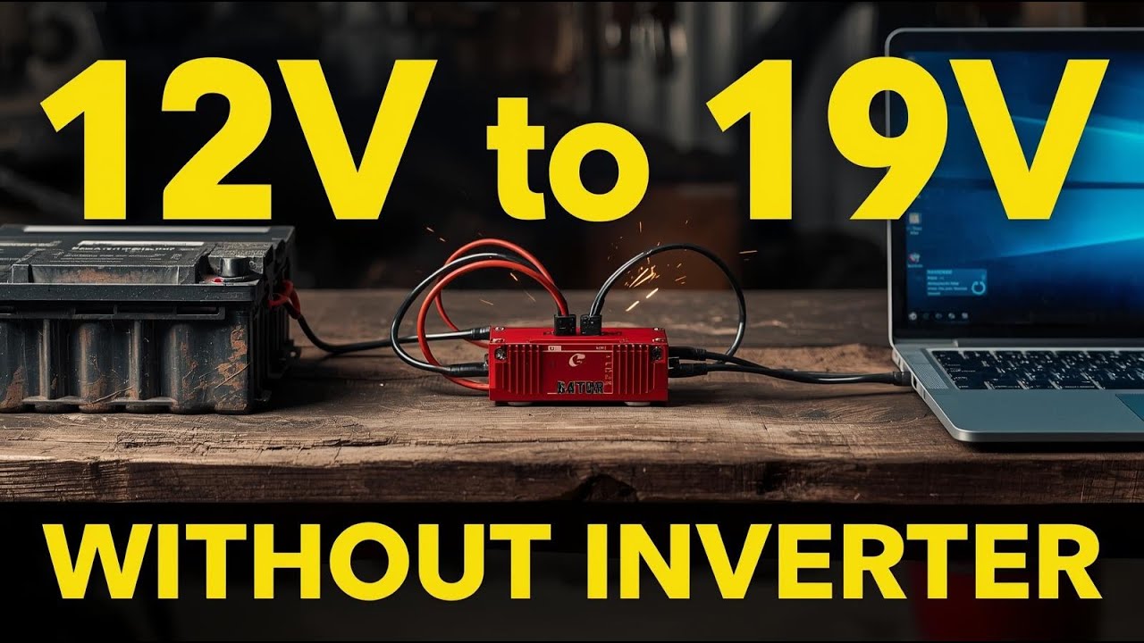 Cargar Portátil (Laptop) con Batería de Coche (12V)