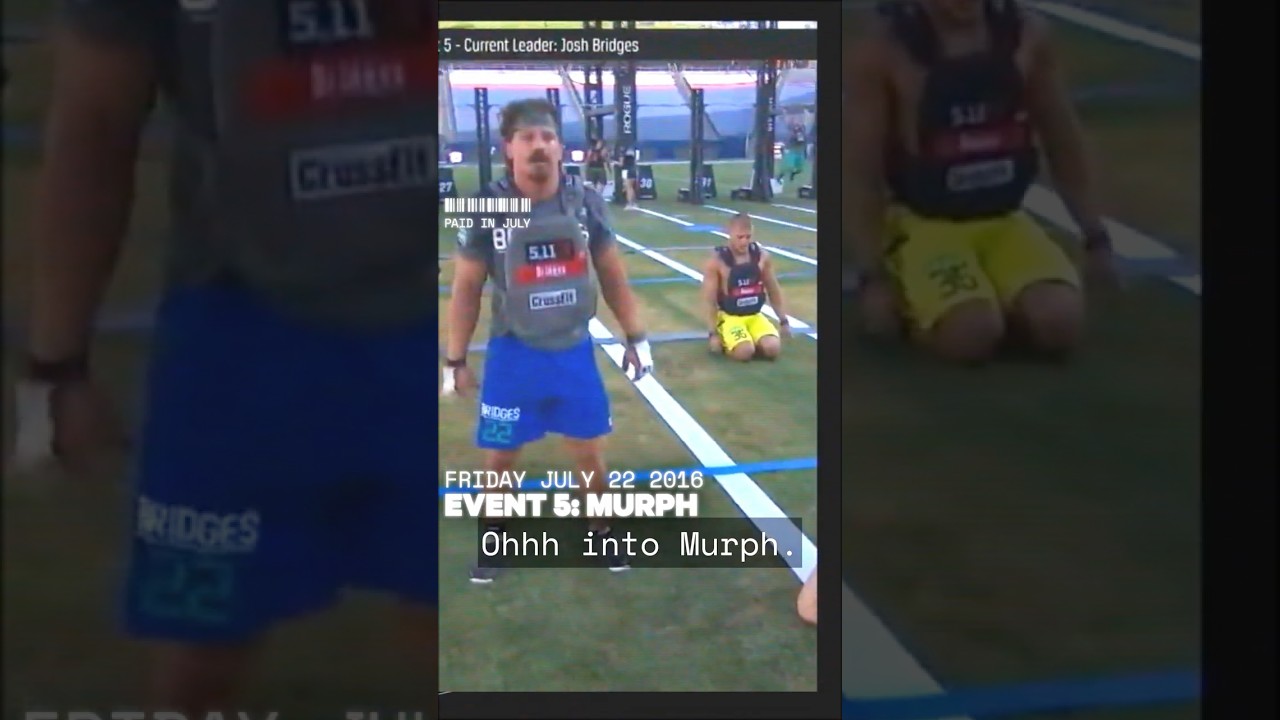 Josh Bridges Looks Back at His Murph Event Win – 2016 CrossFit Games