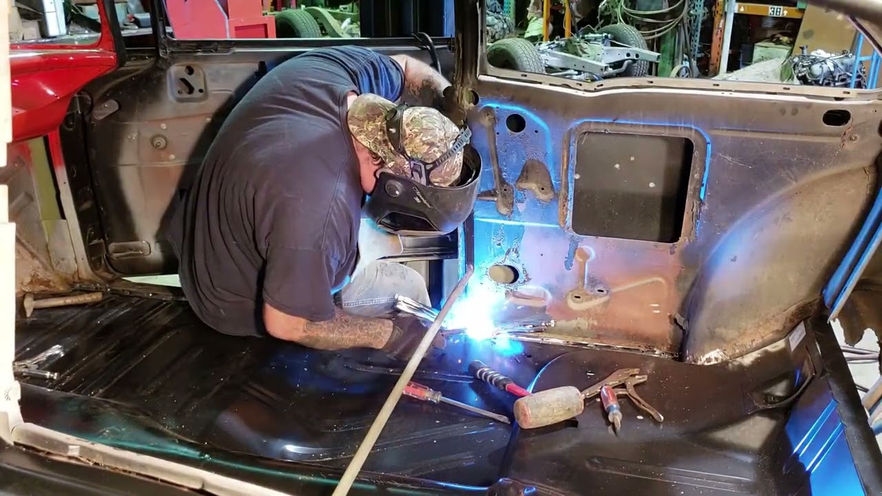 57 Chevy floor pan Install